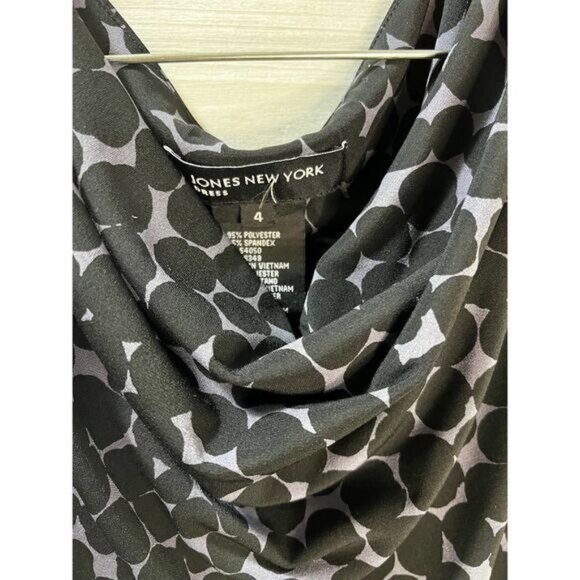 Jones New York‎ Sleeveless Drape Neck Midi Dress Size 4 - Picture 6 of 7